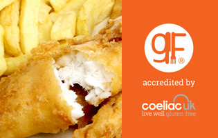 Catch is Gluten Free accredited by Coeliac UK